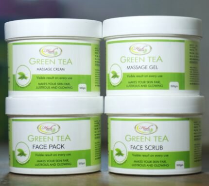Buy Huk Green Tea Facial Kit Set of 4 for Men & Women
