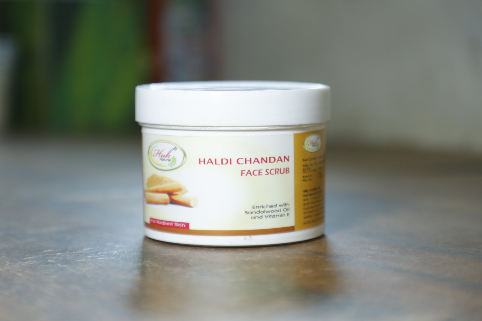 Huk Haldi Chandan Face Scrub with Sandal Oil Huk Haldi Chandan Face Scrub with Sandal Oil