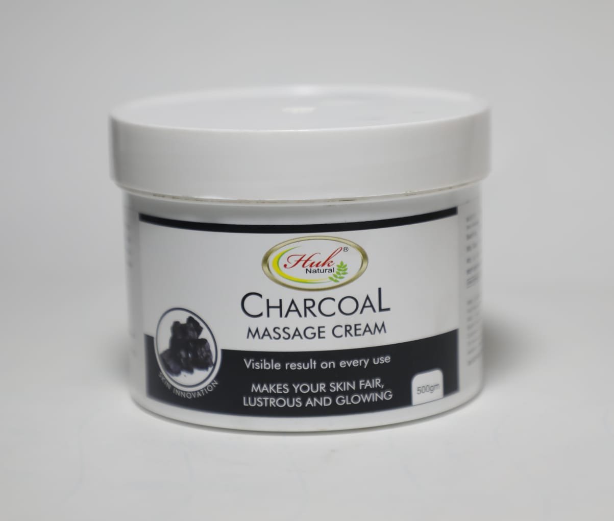 Huk Charcoal Massage Cream with Wheat Germ Oil Huk Charcoal Massage Cream with Wheat Germ Oil