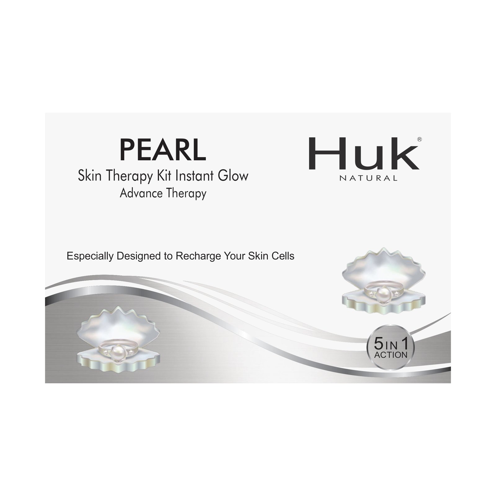 Huk Pearl Facial Kit with Geranium Oil & Vitamin E Huk Pearl Facial Kit with Geranium Oil & Vitamin E